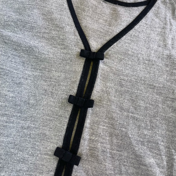 Escada Gray Black Cardigan Top Tank TwinSet 34 36 - Picture 6 of 10